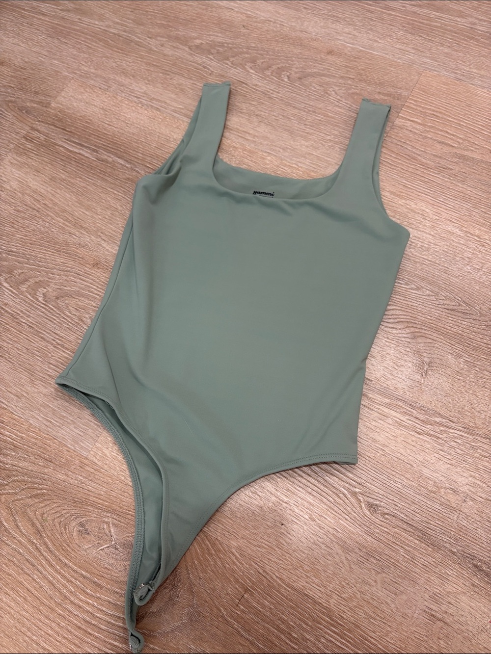 Yummie by Heather Thomson Sage Green Seamless Bodysuit